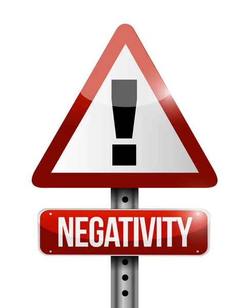 Negativity warning sign illustration design — Stock Photo, Image