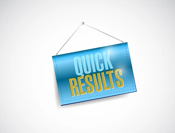 Quick results banners illustration — Stock Photo, Image
