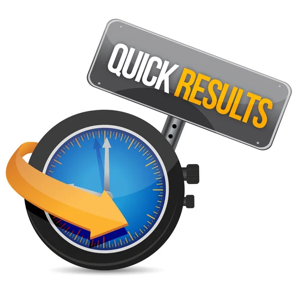 Quick results time watch illustration — Stock Photo, Image