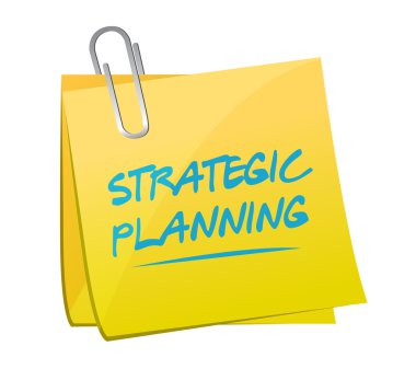 stratejik planlama yazı faturası illüstrasyon
