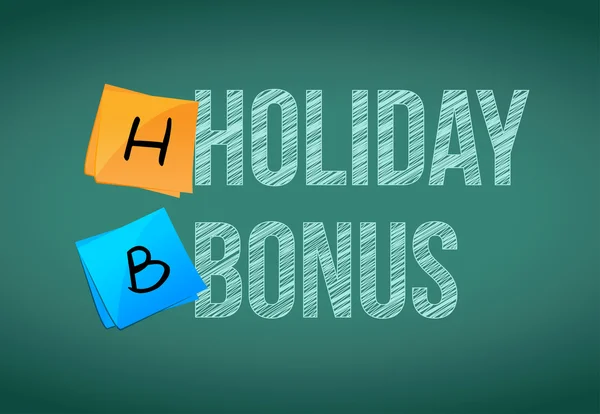 Holiday bonus message illustration — Stock Photo, Image