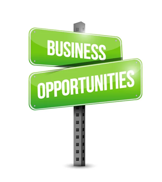 Business opportunities road sign — Stock Photo, Image