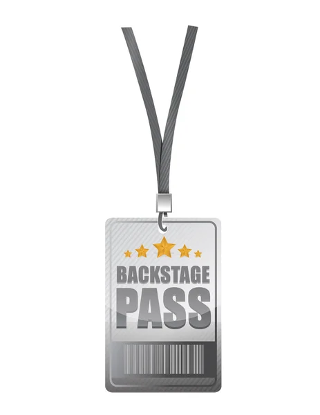 Backstage pass afbeelding ontwerp — Stockfoto