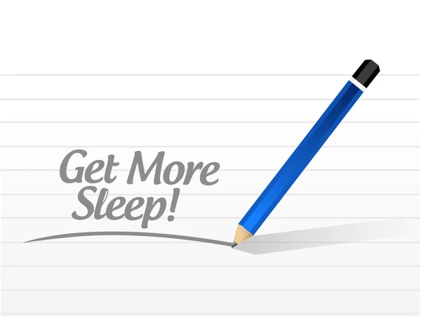 Get more sleep message illustration — Stock Photo, Image