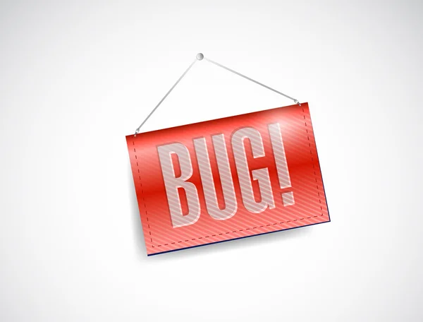 Bug banner illustration design — Stock Photo, Image