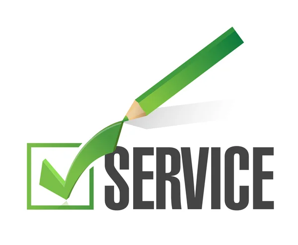 Service checkmark illustration design — Stock Photo, Image