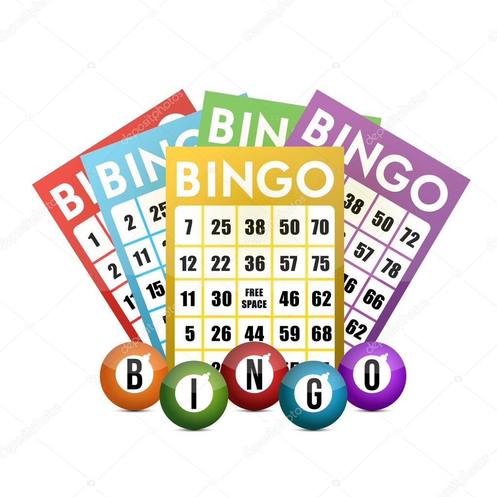color bingo and balls illustration design