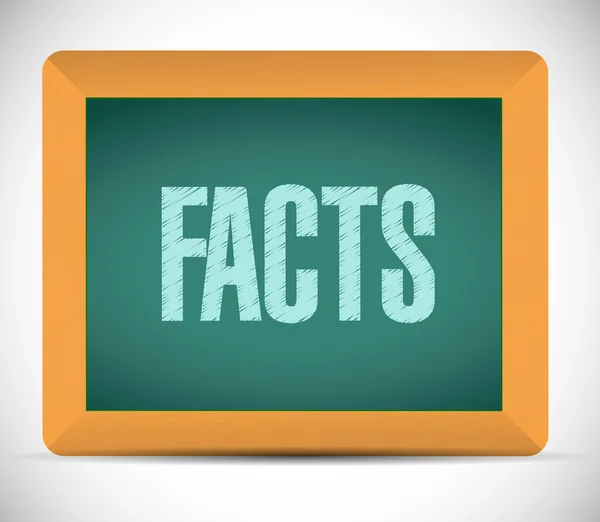 Facts sign illustration design — Stock Photo, Image