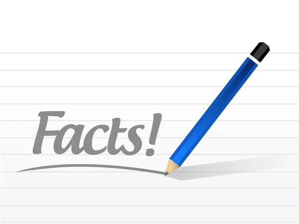 Facts message illustration design — Stock Photo, Image