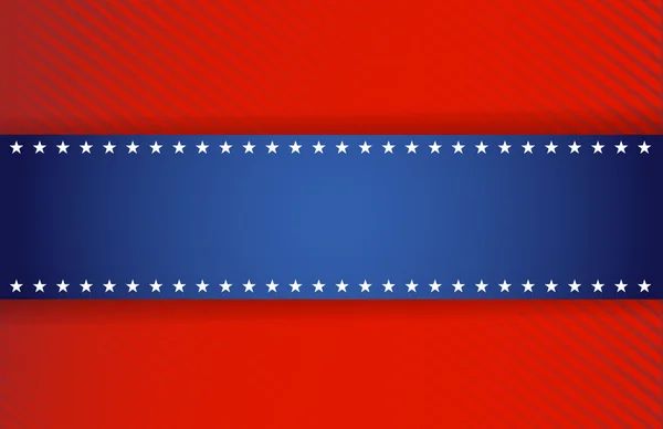 Red and blue patriotic illustration — Stock Photo, Image