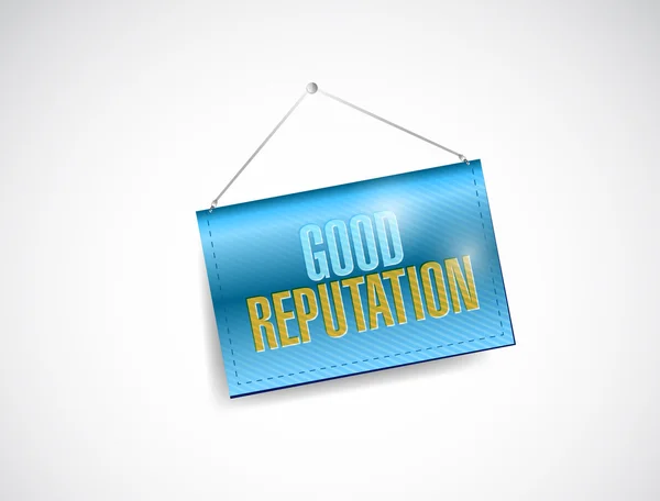 Good reputation banner illustration design — Stock Photo, Image