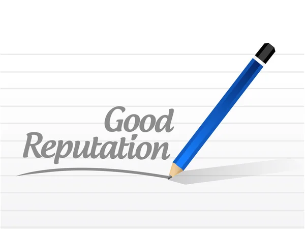 Good reputation message illustration — Stock Photo, Image