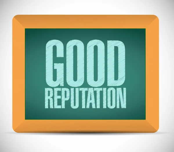 Good reputation sign illustration design — Stock Photo, Image