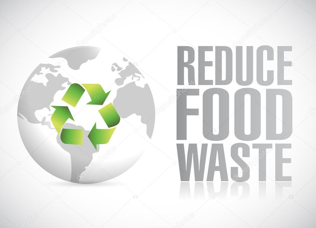 reduce food waste illustration design