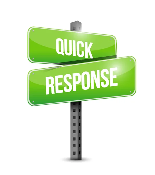 Quick response sign illustration design — Stock Photo, Image