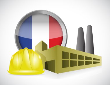 Fransa fabrika illüstrasyon tasarımı