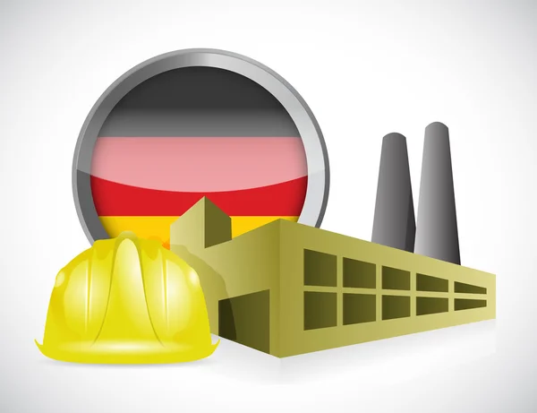 Diseño de ilustración de fábrica alemana —  Fotos de Stock