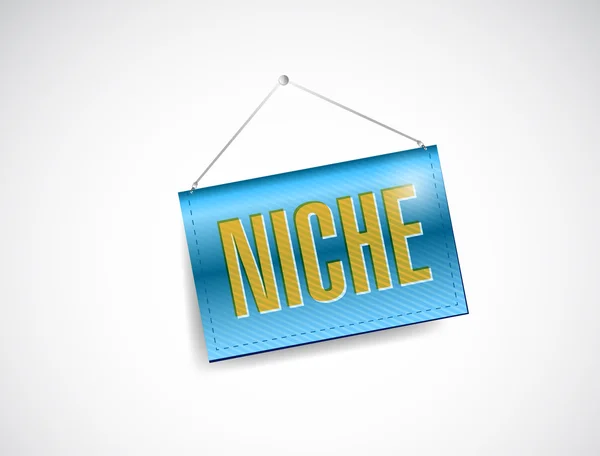 Niche hanging sign illustration design — Stock Photo, Image