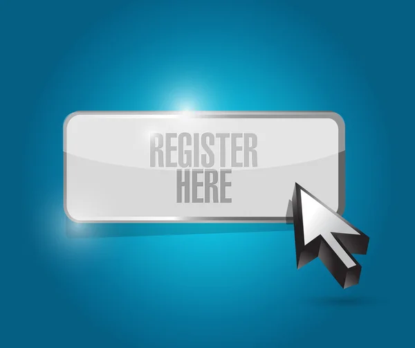 Register here button illustration design — Stock Photo, Image