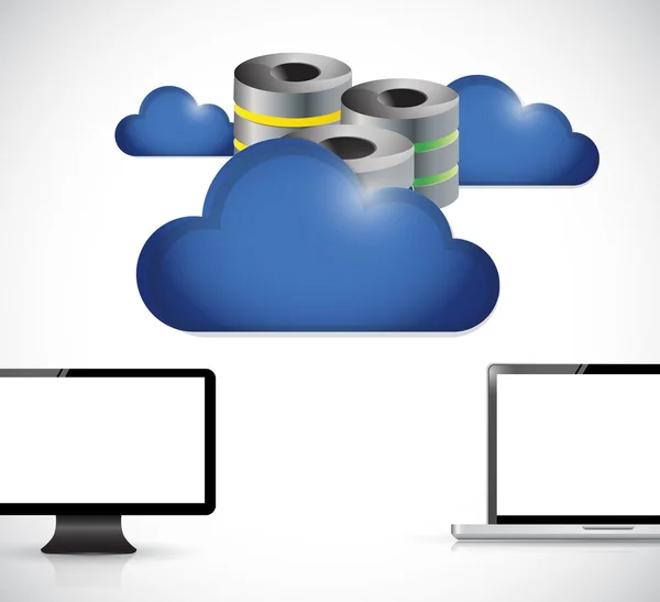 Cloud computer server storage — Stock Photo, Image