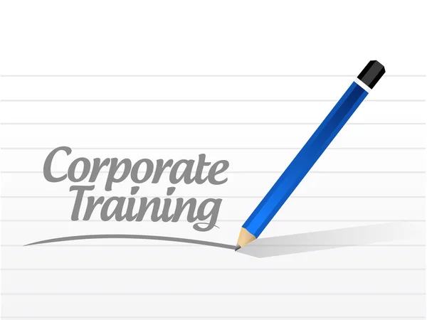 Corporate training message post — Stock Photo, Image