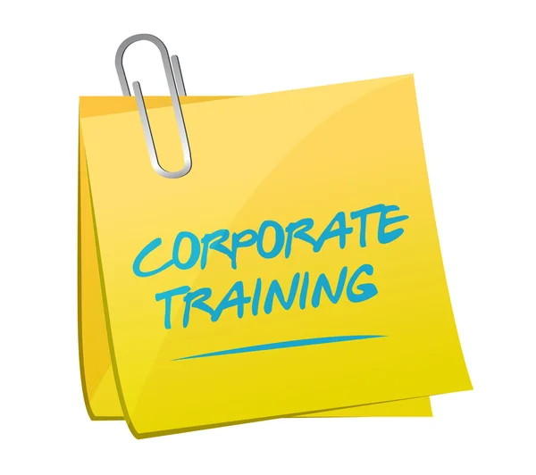 Corporate training memo post illustration — Stock Photo, Image