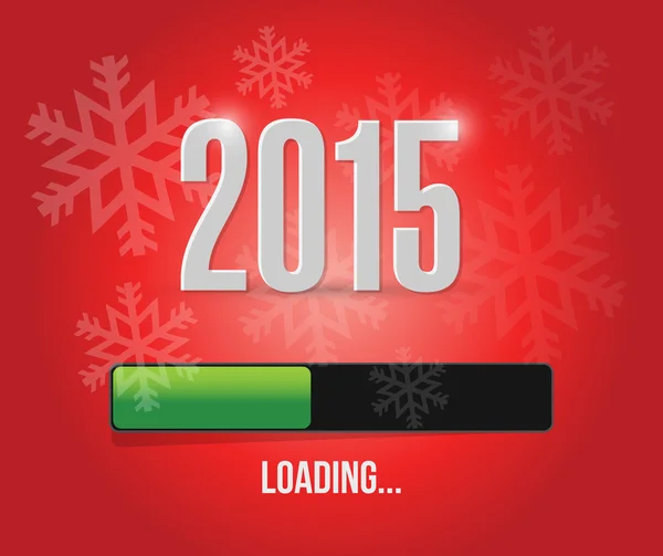 2015 loading year bar illustration design — Stock Photo, Image