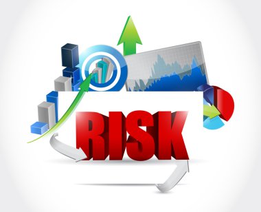 risk iş grafik illüstrasyon