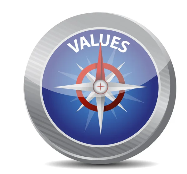 Kompas waarden afbeelding ontwerp — Stockfoto