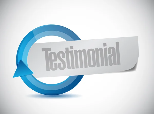 Testimonial cycle illustration design — Stock Photo, Image