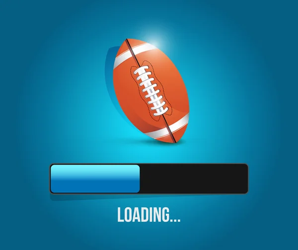 Football loading bar illustration design — Stock Photo, Image