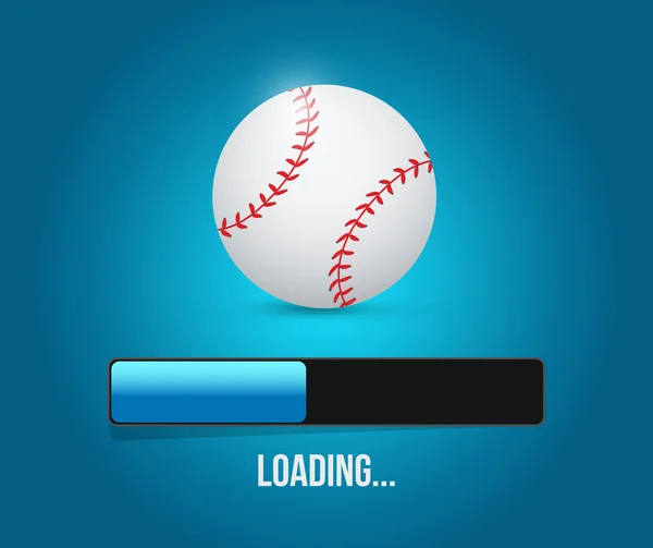 Baseball loading bar illustration design — Stock Photo, Image