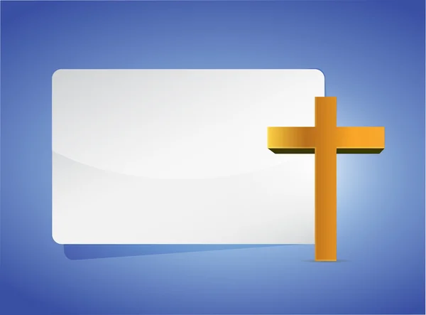 Cross religious banner illustration design — Stock Photo, Image