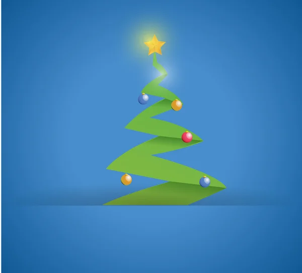Weihnachtsbaum in einer Papiertasche — Stockfoto