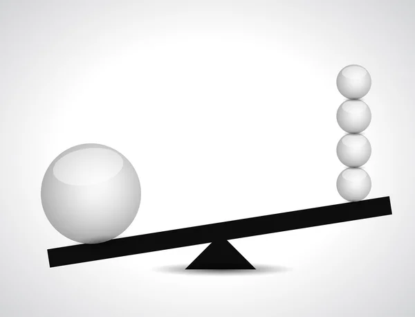 Sphere balance illustration design — Stock Photo, Image