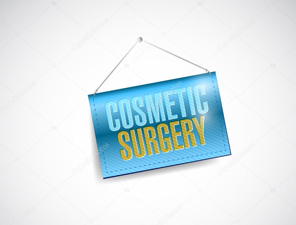 cosmetic surgery hanging banner