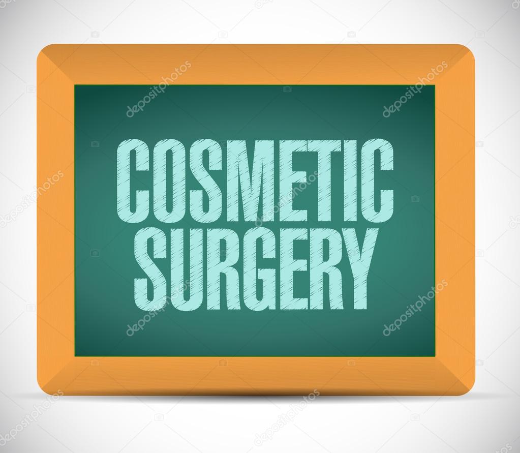 cosmetic surgery board sign