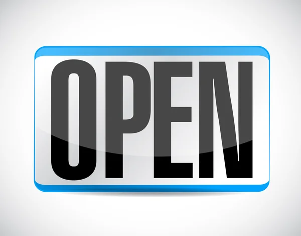 Open sign tag illustration design — Stock Photo, Image