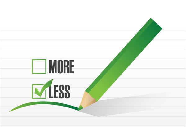 меньше иллюстраций выбора контрольного списка
