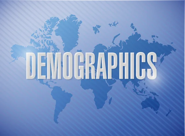 Demographics sign illustration design — Stock Photo, Image