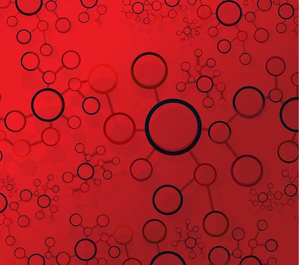 red atom link network illustration