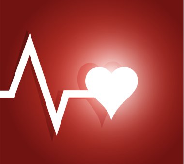 yaşam çizgisi ve kalp. çizimde tasarım