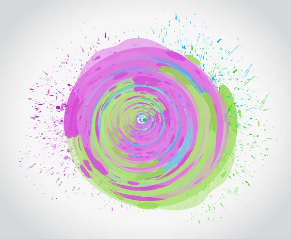 Desenho da ilustração do círculo da cor da tinta — Fotografia de Stock
