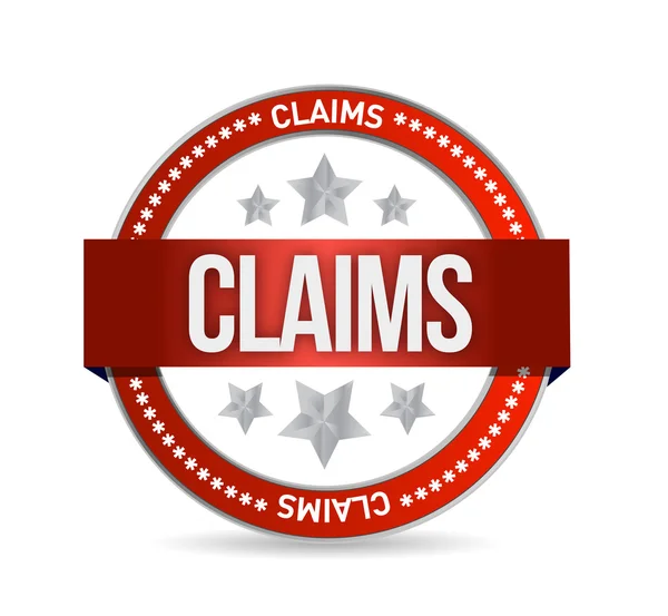 Claims seal illustration design — Stock Photo, Image