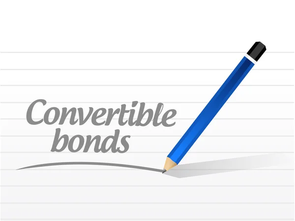 Convertible bonds message illustration — Stock Photo, Image