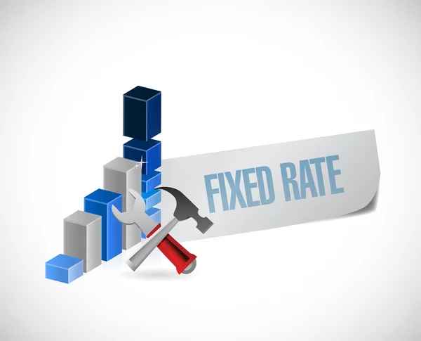 Gráfico de negócios de taxa fixa ilustração — Fotografia de Stock