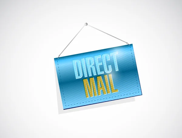 Direct mail hanging banner illustration — Stock Photo, Image