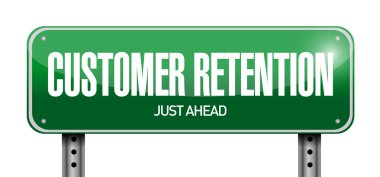 customer retention sign illustration clipart