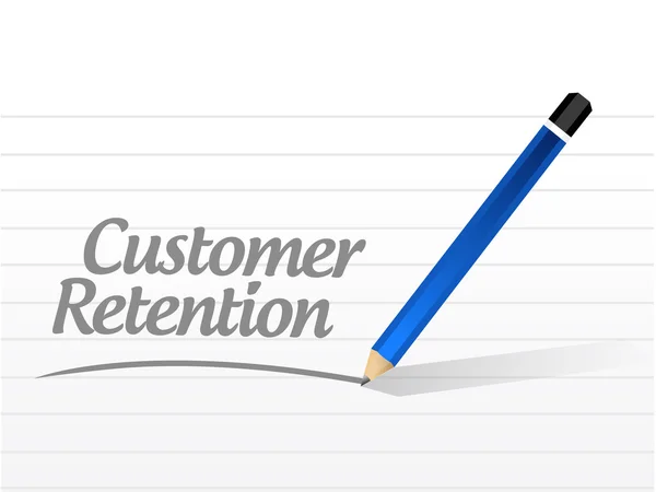 Customer retention message sign — Stock Photo, Image