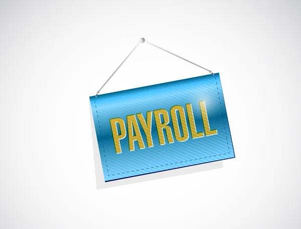 Payroll banner sign illustration design — Stock Photo, Image